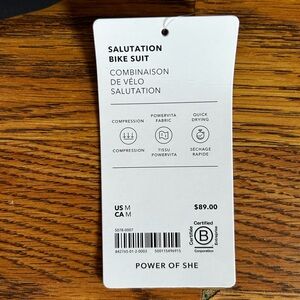 Black Athleta short bodysuit. NWT